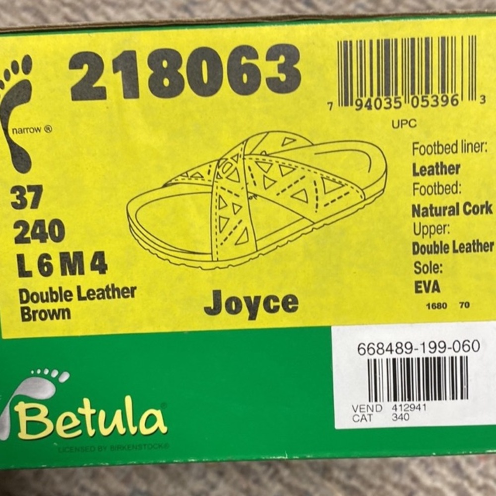 Betula by Birkenstock Joyce sandals size 37 worn a few times as you can tell.